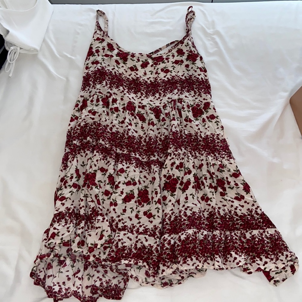 Brandy melville rose patterned dress